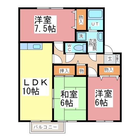 ドリームハイツⅠの物件間取画像